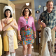 Very Mothra-esque twins (Barbara Ann Duffy, Vera Duffy) visit the home of Denise (Deborah Baker Jr.) and Stan (John C. McGinley).